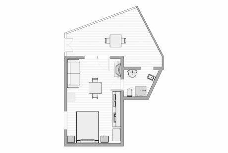 Viale Europa Einzimmerwohnung 