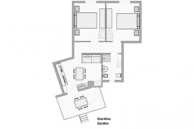 Viale Europa Dreizimmerwohnung 